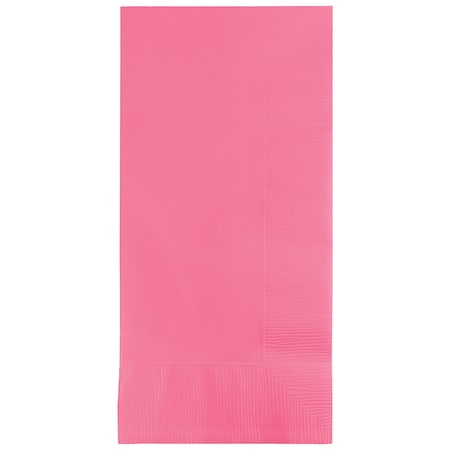 Touch Of Color 4" x 8" Candy Pink Dinner Napkins 600 PK 673042B